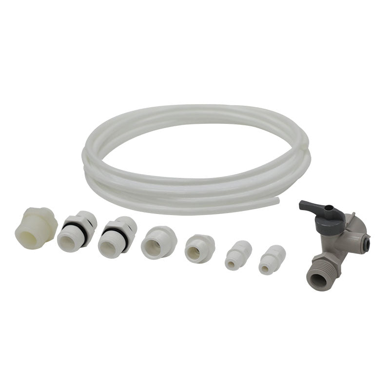 Kit de instalación universal para filtros de agua con conexiones clear water