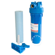 Polypropylene and Microban filter includes depressurization button