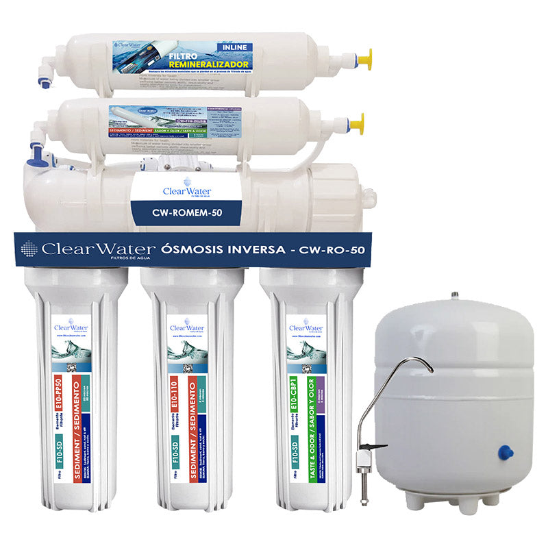 Filtro osmosis inversa entrada general clear water