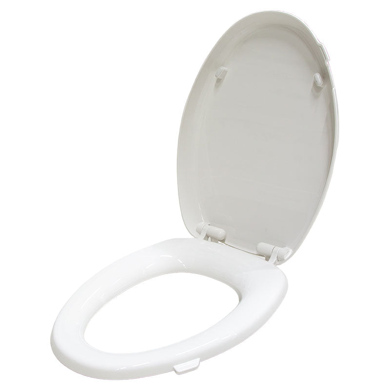 Versatile slow-close toilet seat with flap