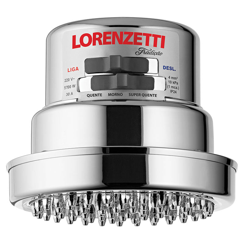 Lorenzetti Termoducha Tradicao cromada 127 V 4 temperaturas