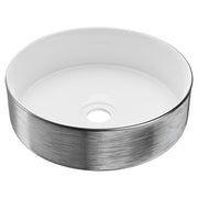 Graphite round countertop washbasin 11.5 x 35.3 x 35.3 cm