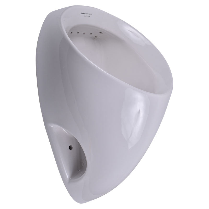 High-efficiency urinal with 0.5-liter Aquarium flushometer
