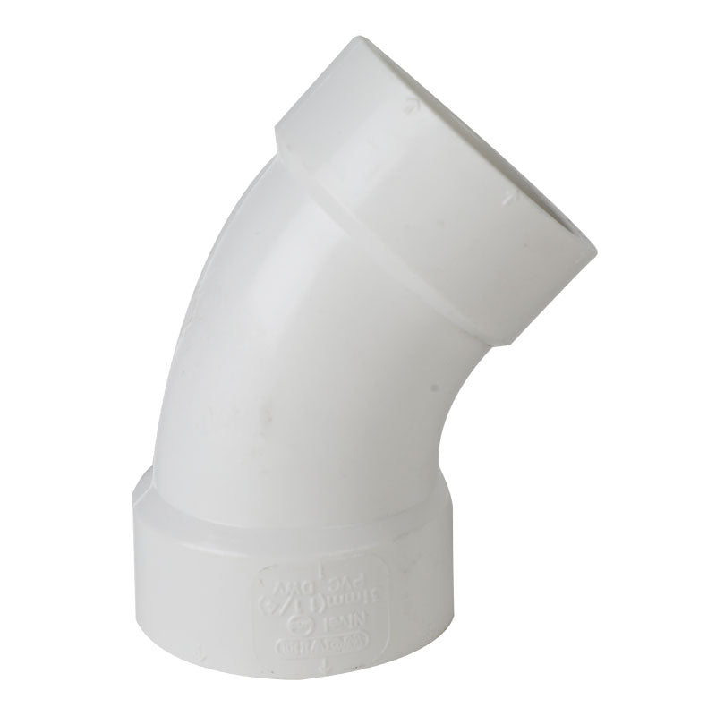 Codo 45° sanitario 11/4"