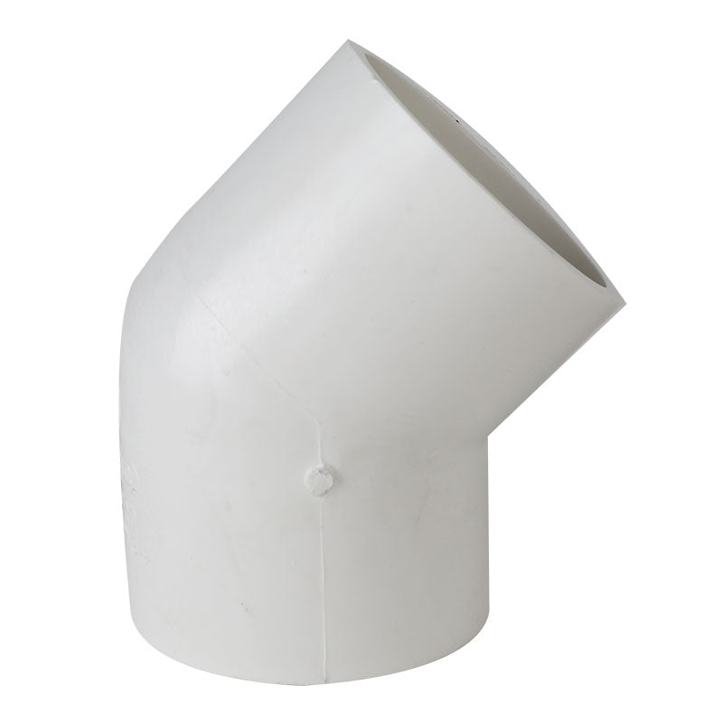 Codo 45° sanitario PVC 2"
