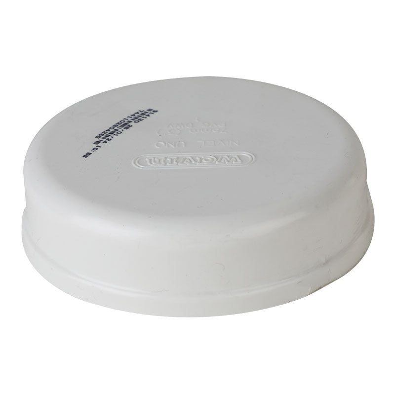 Tapa sanitaria PVC pared gruesa 3"