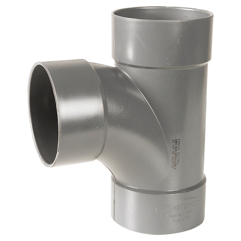 Sanitary tee 3" thin wall