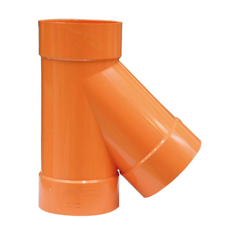 115 mm PVC Wye fitting