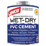 Pegamento Wet Dry para PVC Lanco 1/4 gal (946 ml)