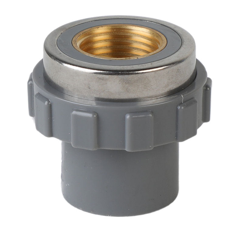 Unión PVC SCH80 12 mm 1/2" con inserto metálico