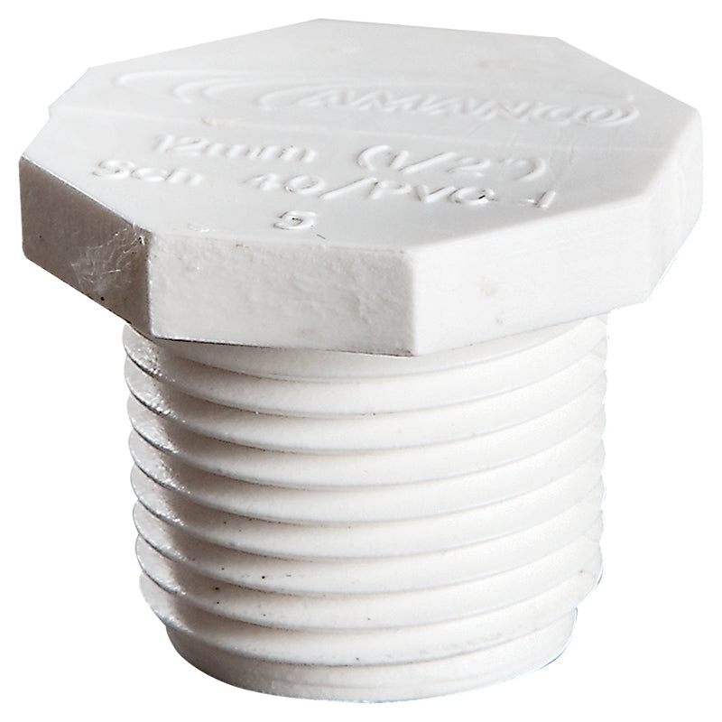 PVC SCH40 1/2" Male Plug