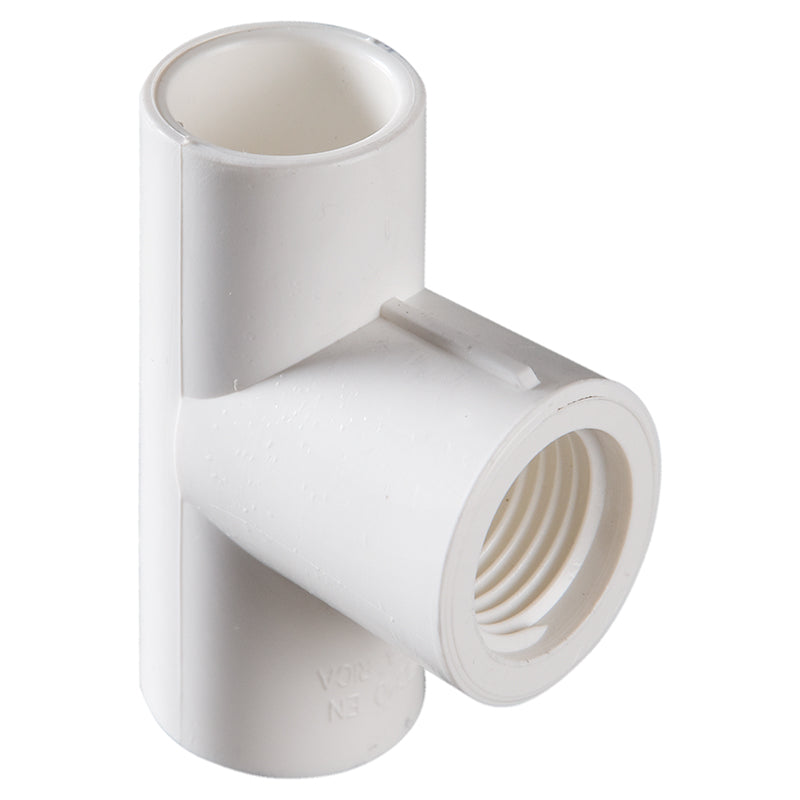 PVC SCH40 Threaded Tee 1/2"