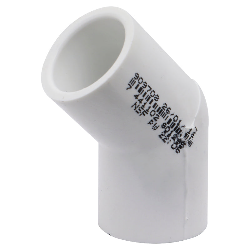 Codo 45° liso PVC SCH40 1/2"