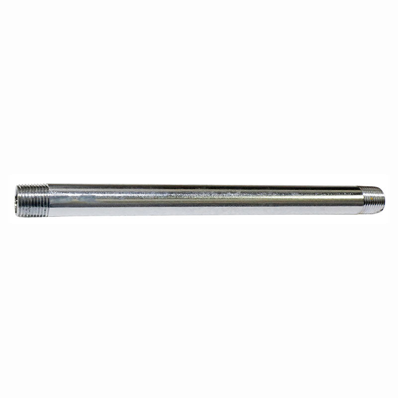 Chrome-plated iron nipple 1/2" x 10"