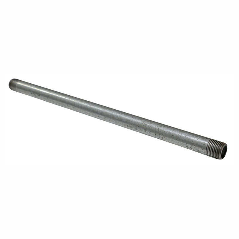 Galvanized iron nipple 1/2" x 12"