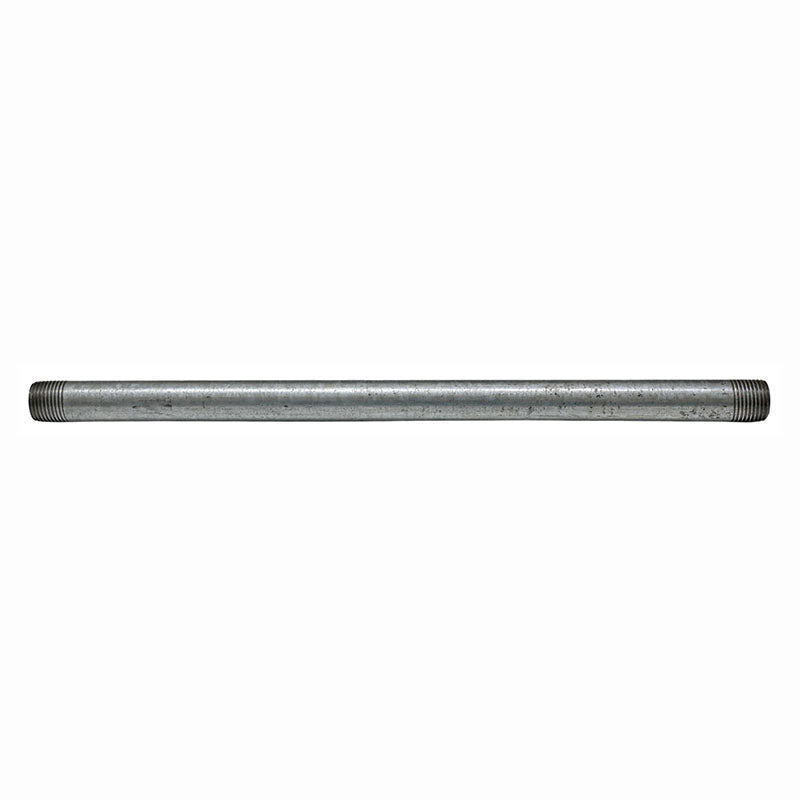 Galvanized iron nipple 1/2" x 12"