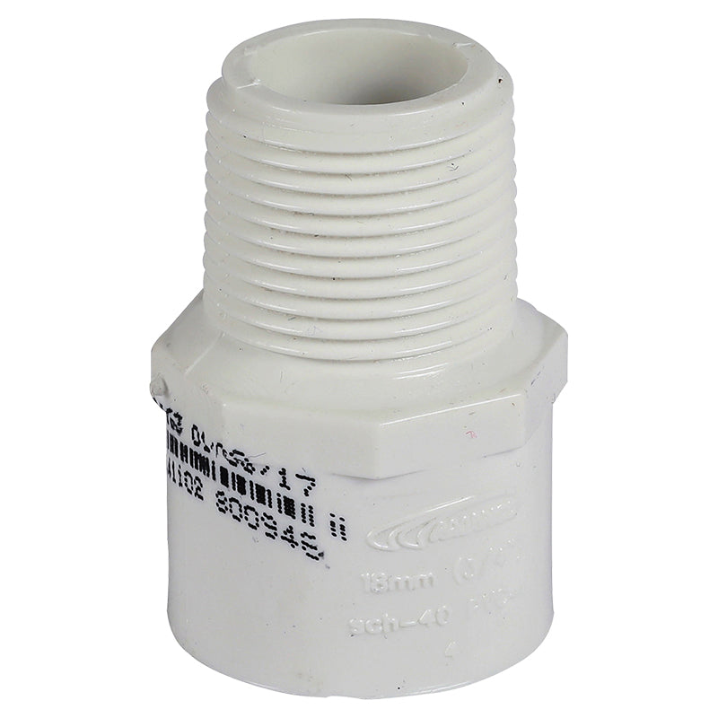 Adaptador macho PVC SCH40 3/4"