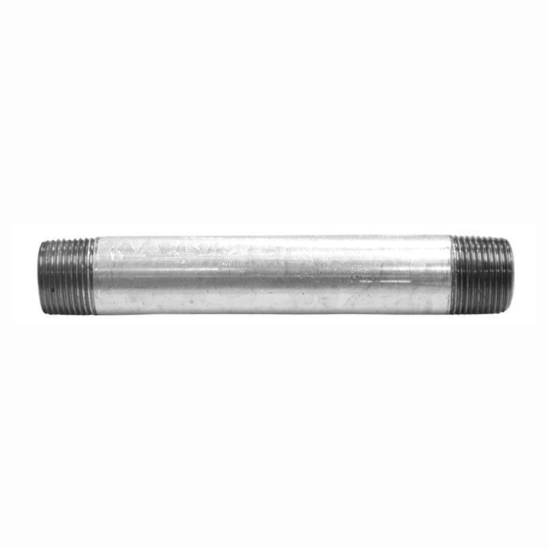 Galvanized iron nipple 3/4" x 6"
