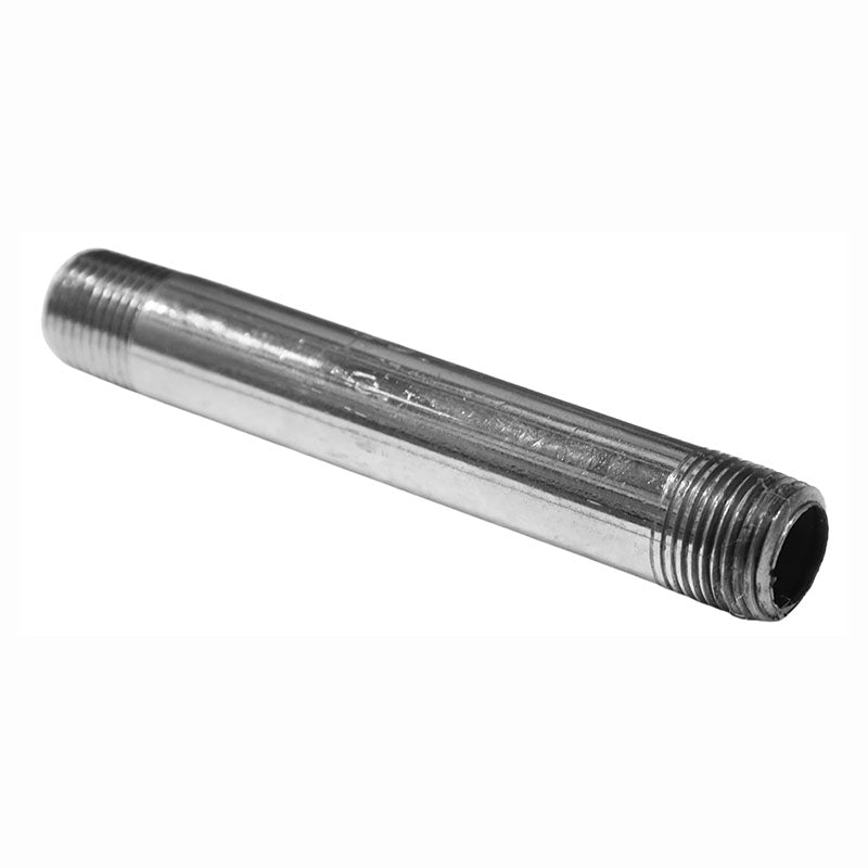 Chrome-plated iron nipple 1/2" x 6"