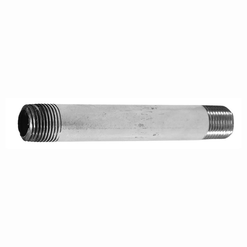 Chrome-plated iron nipple 1/2" x 6"