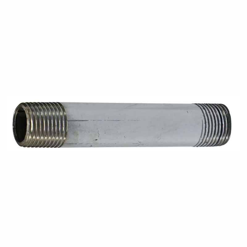 Chrome-plated iron nipple 1/2" x 4"