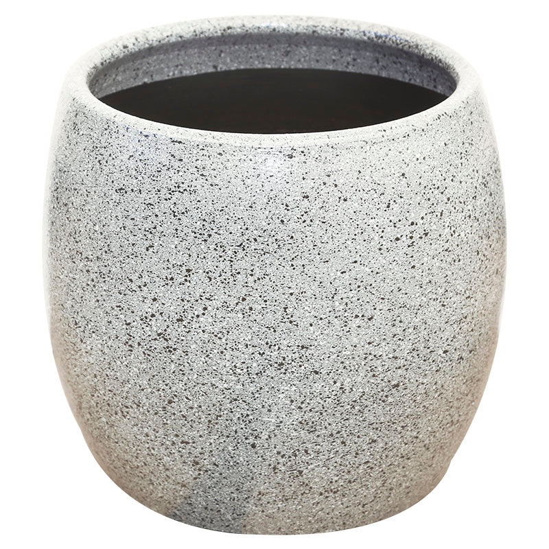 Maceta griega lisa # 4 gris 31 x 28  cm