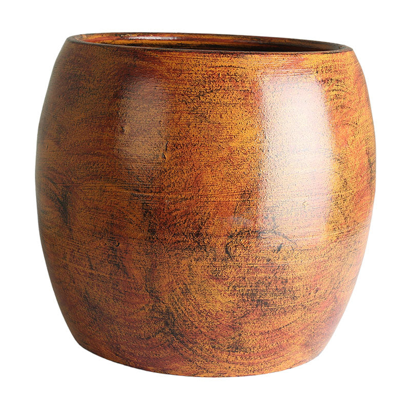 Smooth Greek Pot #4 Rust 48 x 37 cm