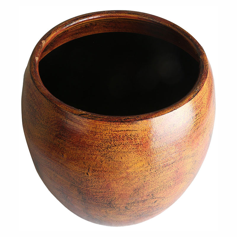Smooth Greek Pot #4 Rust 48 x 37 cm