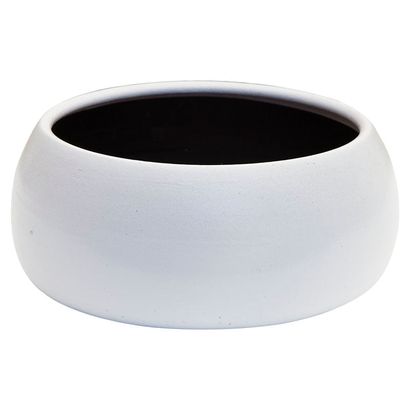 Maceta dona lisa blanco brillo #2 9 x 21 cm
