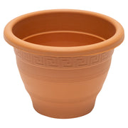 Terracotta bell-shaped pot 14 cm with saucer