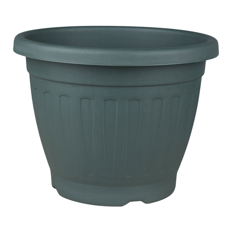 Maceta Bombay resina 25 x 21 cm verde incluye plato