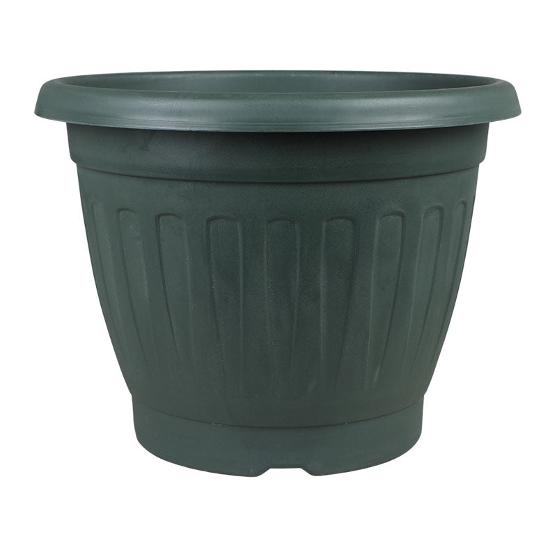 Maceta Bombay resina 34 x 26 cm verde incluye plato
