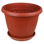 Bombay resin pot 33 x 42 cm terracotta includes saucer