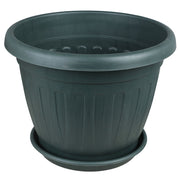 Bombay resin pot 33 x 42 cm green includes saucer