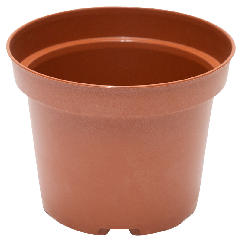 Terracotta plastic round pot 10 x 8 cm