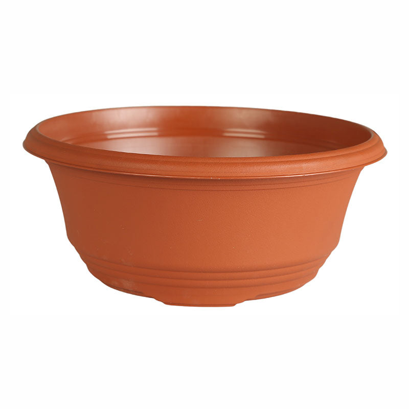 Maceta bowl terracota plástica 20 x 10 cm