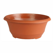 Plastic terracotta bowl planter 23 x 11 cm