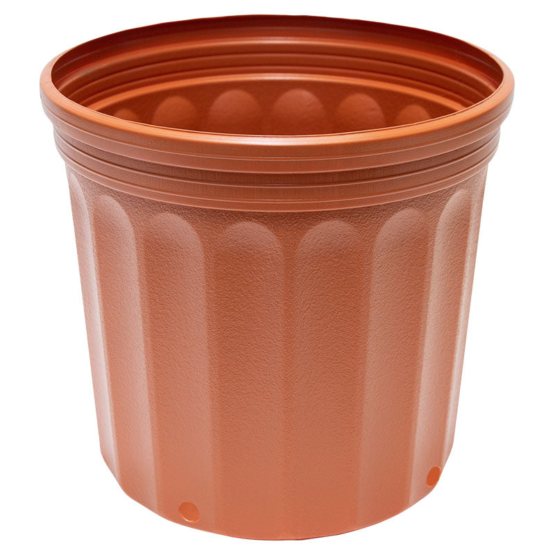 Terracotta Round Plastic Pot 28 x 26 cm