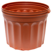 Round plastic terracotta pot 35 x 30 cm