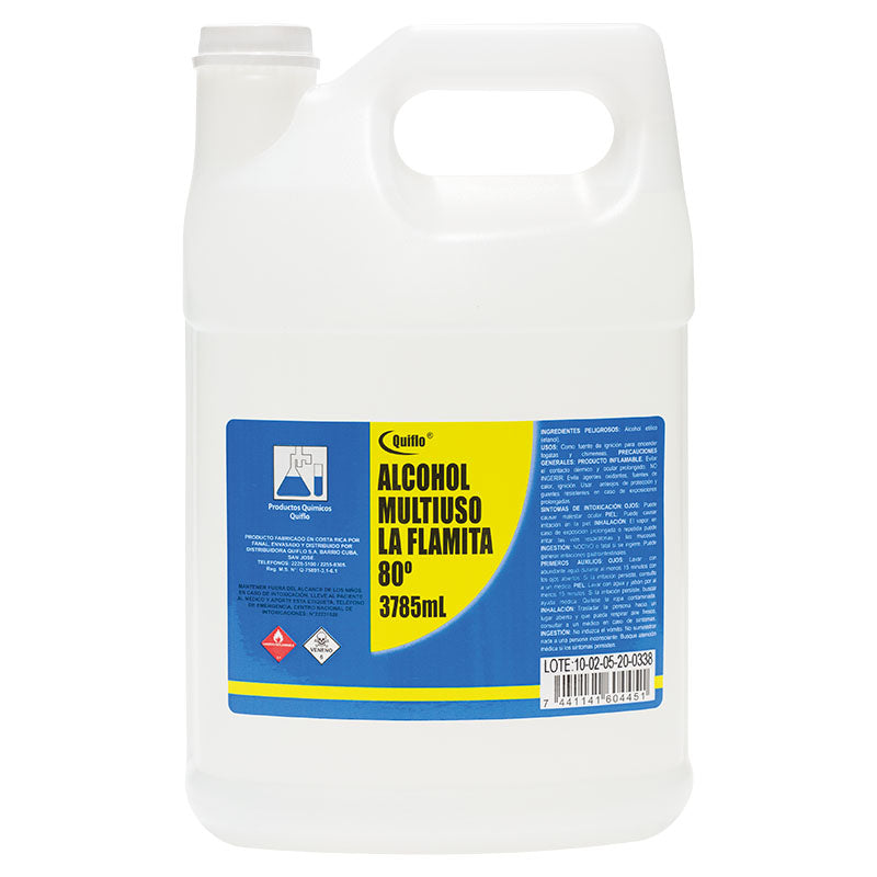 Alcohol multiuso 80% 1 gal Qiflo