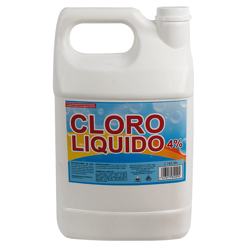 Cloro concentración al 4% 1 gal