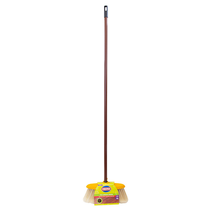 Floating floor mop with metal handle