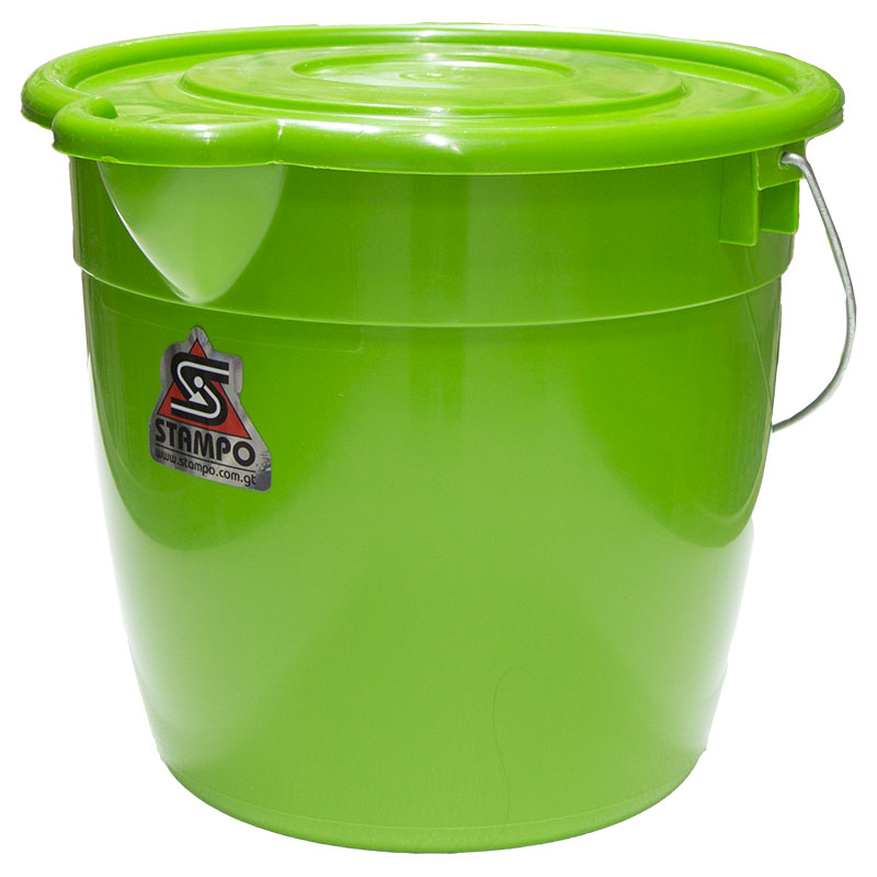 10-liter plastic bucket with lid