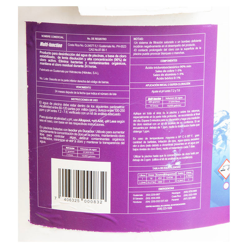 Multi-function Granulated Pool Chlorine 10 kg Aquachlor