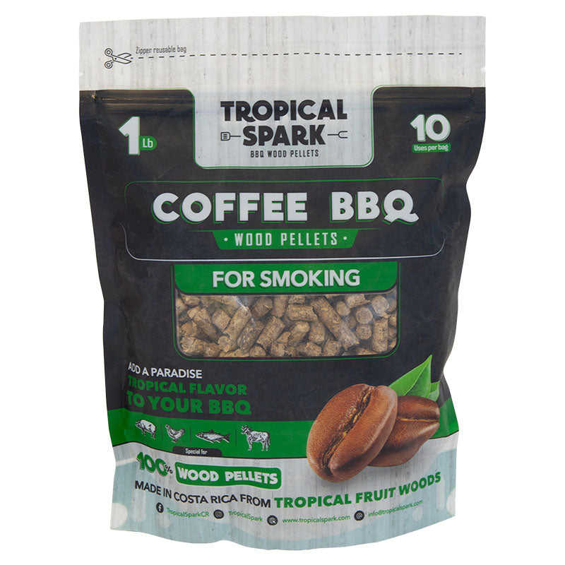 Recycled Wood Smoking Coffee Pellets 453 g Tropical Spark