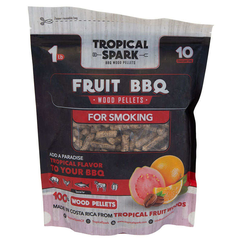 Recycled Wood Smoking Pellets 453g Tropical Spark