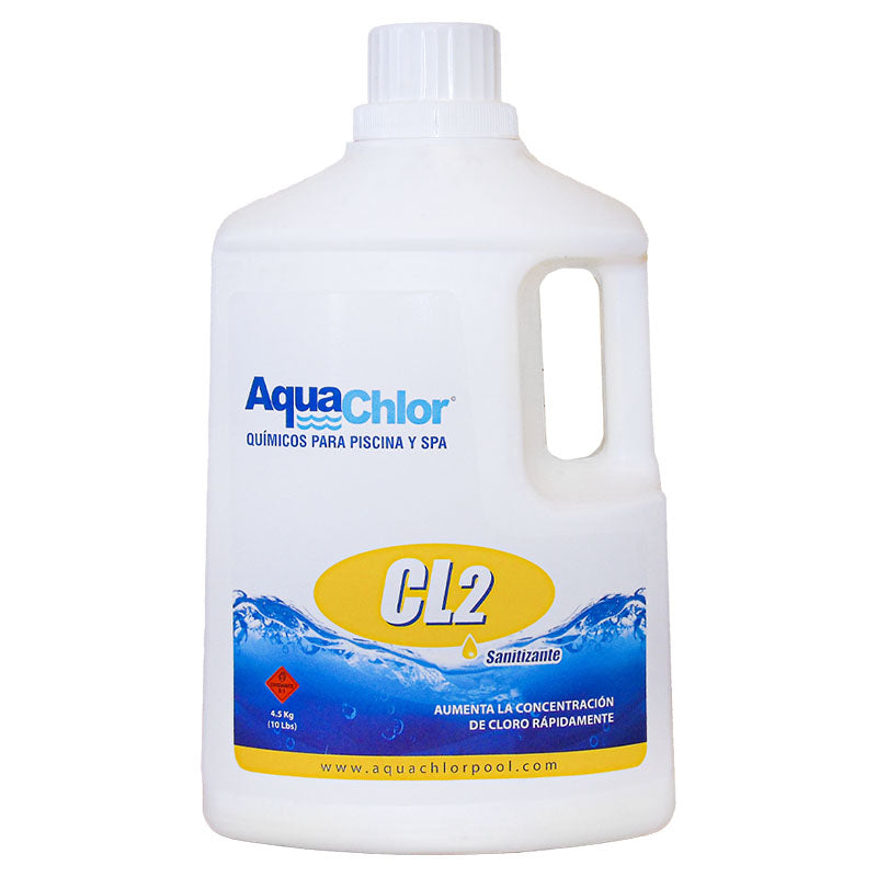 Calcium Hypochlorite (Cl2) 70% for pools granular 10 lb (4.5 kg)