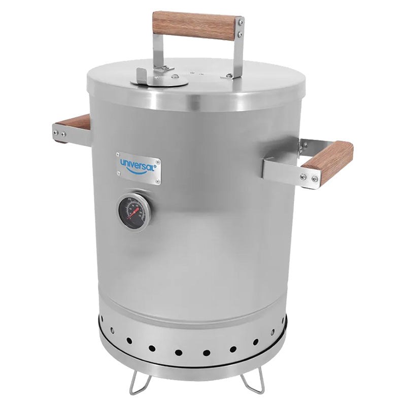 6 lb Charcoal Smoker with Universal Thermometer
