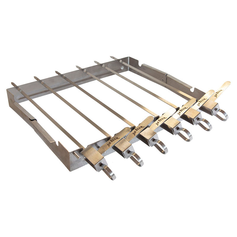 Jim Beam Stainless Steel Barbecue Skewer Set of 6