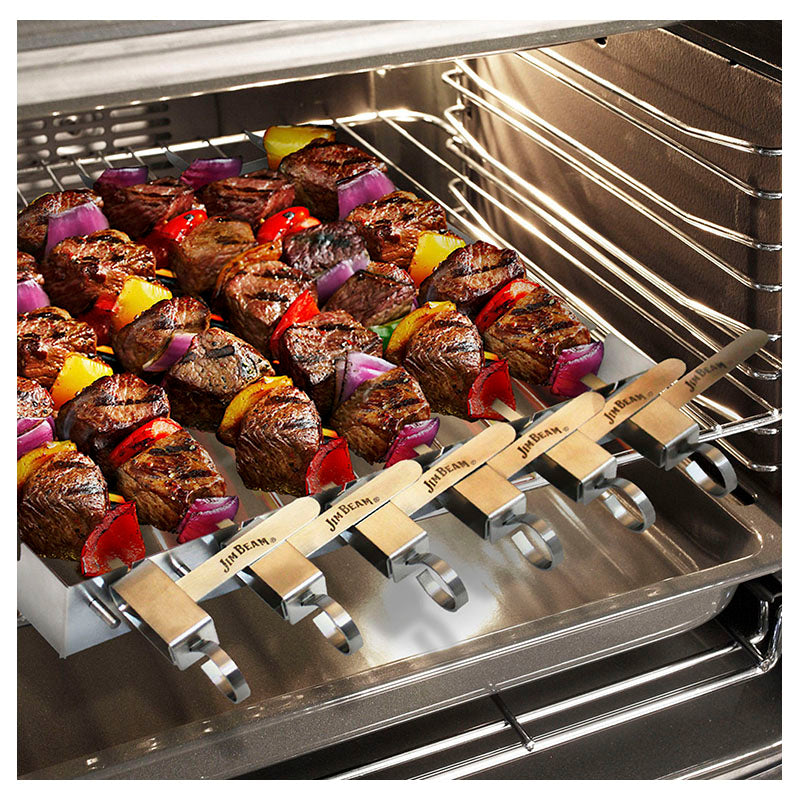 Jim Beam Stainless Steel Barbecue Skewer Set of 6